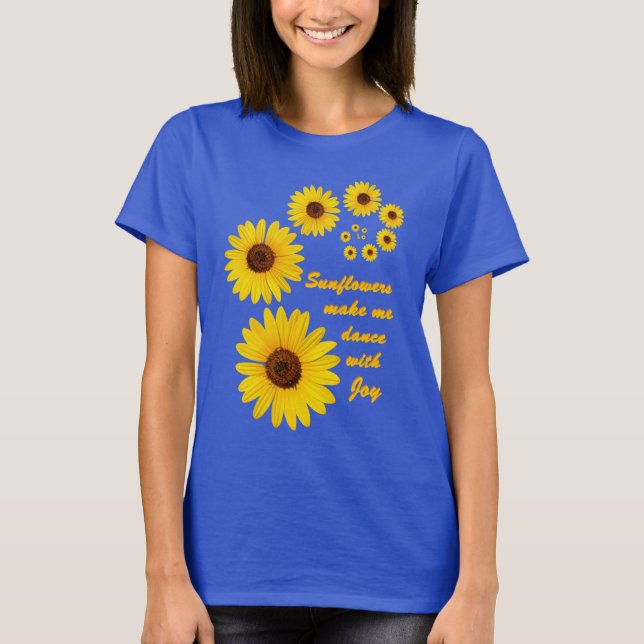 Sunflower - dancing with joy T-Shirt (Front)