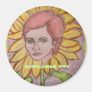 Sunflower Day Magnet