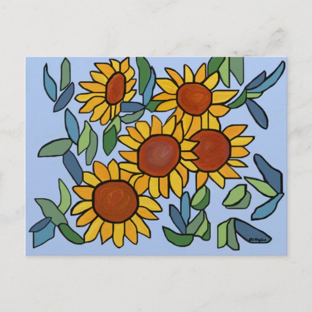 Sunflower Day Postcard (Front)