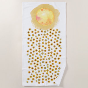 SUNFLOWER DELIGHT BEACH TOWEL