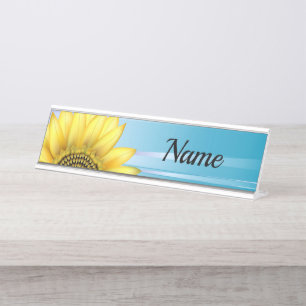 Sunflower Desk Name Plate