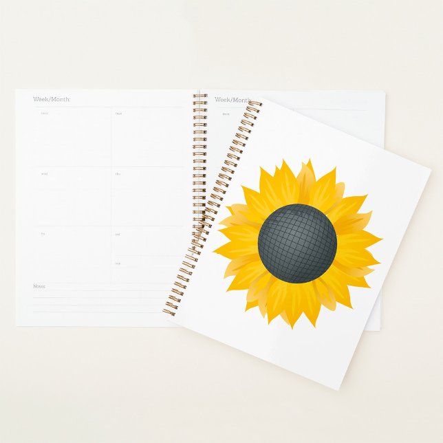 Sunflower Disco Ball Retro Party Vibe  Planner (Creator Uploaded)