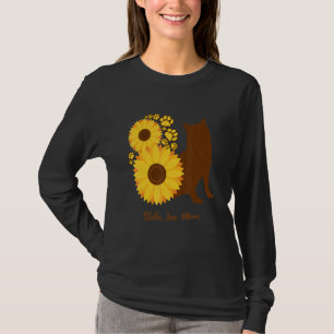 Sunflower Dog Mom - Shiba Inu T-Shirt