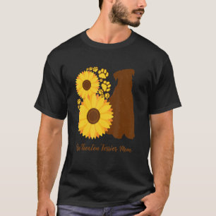 Sunflower Dog Mom - Wheatie Wheaten Terrier T-Shirt