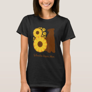 Sunflower Dog Mom - Wheatie Wheaten Terrier T-Shirt