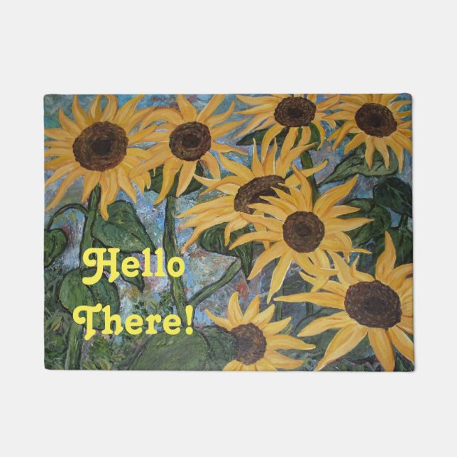 Sunflower Doormat (Front)