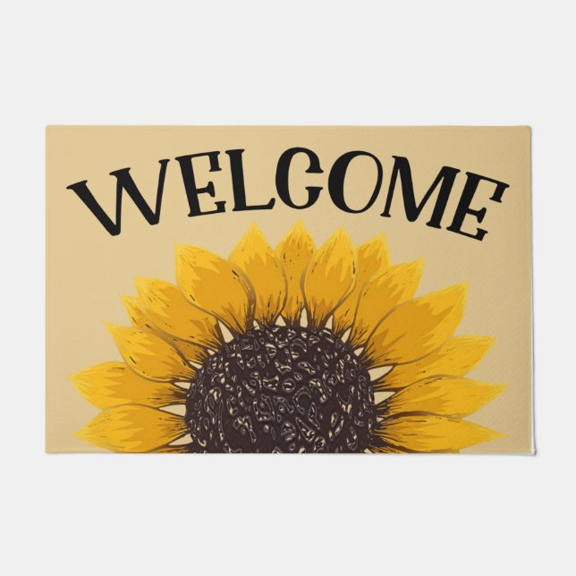 Sunflower Doormat/Front Doormat/Housewarming Gift Doormat (Front)