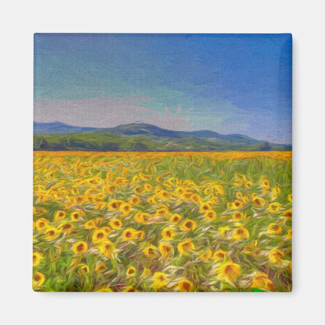 Sunflower Dreams Art Magnet (Front)