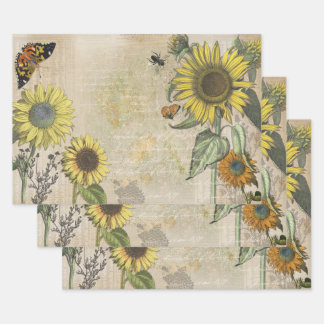 Sunflower Dreams Wrapping Paper Sheets