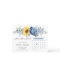 Sunflower Dusty Blue Peony Calendar Save the Date 
