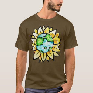 Sunflower Earth day T-Shirt