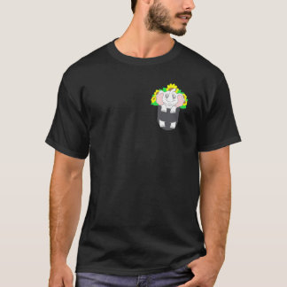 Sunflower Elephant In Pocket Baby Elephant Birthda T-Shirt