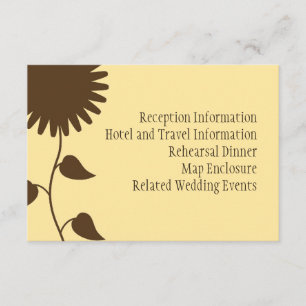 Sunflower Enclosure Card on Yellow
