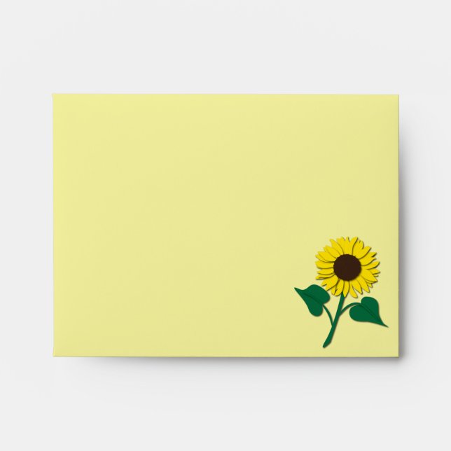 Sunflower Envelope (Front)