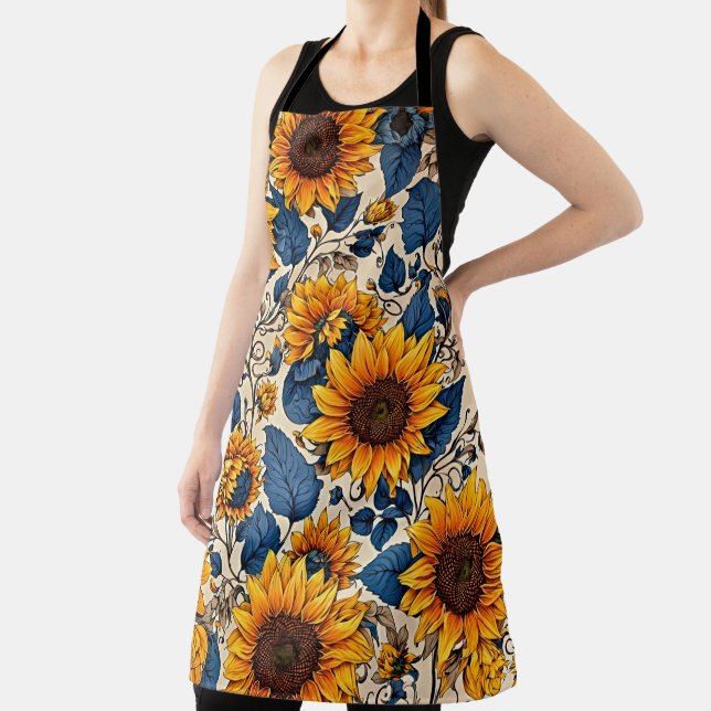 Sunflower Estate Apron (Insitu)