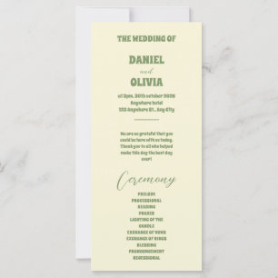 Sunflower Eucalyptus Floral Botanical Wed Programs