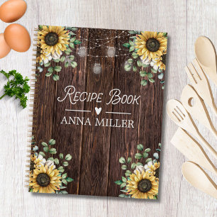 Sunflower Eucalyptus String Light Recipe Book