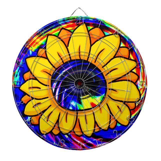 Sunflower eye_ dartboard (Front)