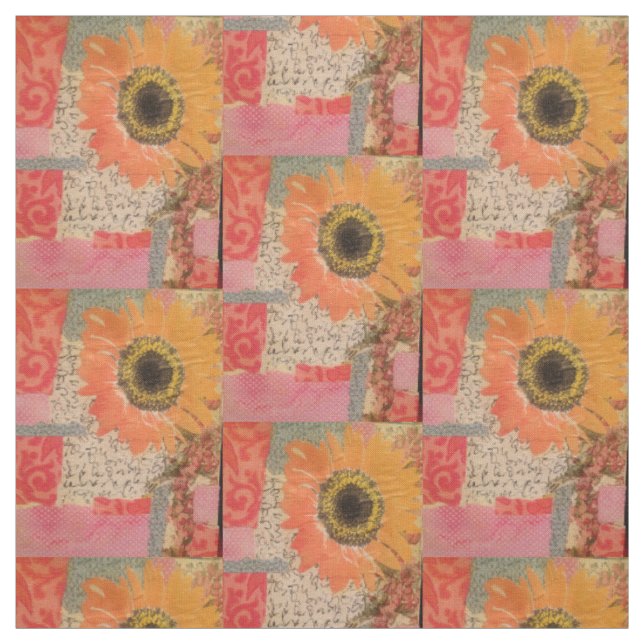 Sunflower fabric (Swatch)