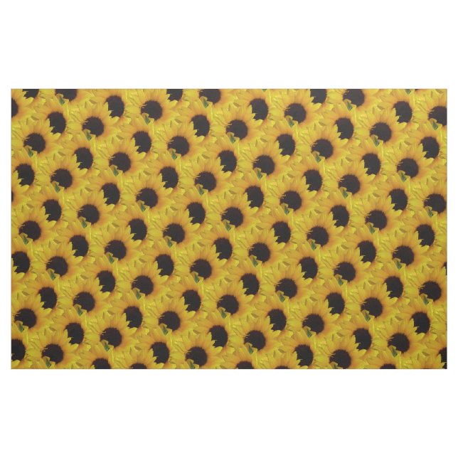 Sunflower Fabric Sunflower Fabric Cotton or Poly (Fat Quarter)