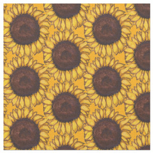 Sunflower Fabric Sunflower Fabric Cotton or Poly