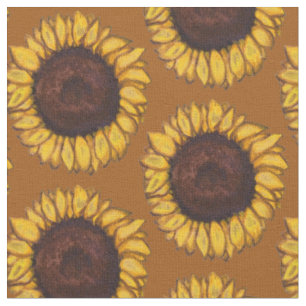 Sunflower Fabric Sunflower Fabric Cotton or Poly