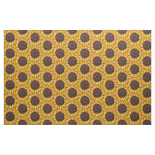 Sunflower Fabric Sunflower Fabric Cotton or Poly