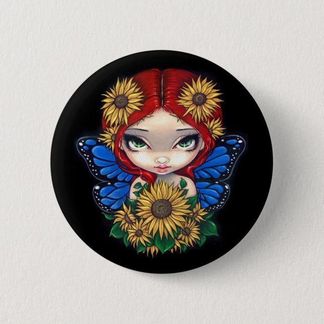 "Sunflower Fairy" Button (Front)