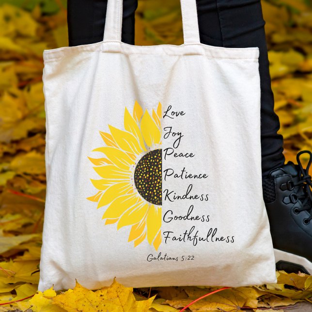Sunflower Faith Tote Bag (Creator Uploaded)