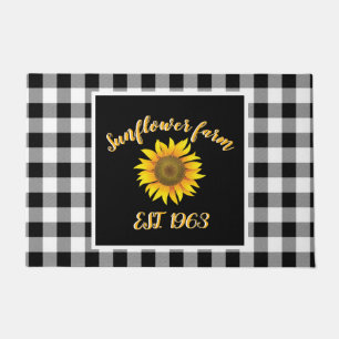 Sunflower farm doormat