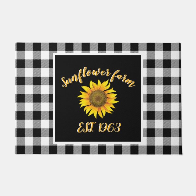 Sunflower farm  doormat (Front)