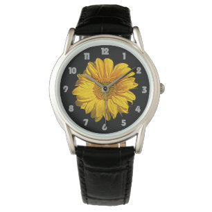 Sunflower Fat Grey Numbers Watch