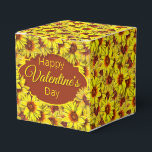Sunflower Favor Gift Box<br><div class="desc">Add a touch of charm to your gift wrapping supplies with this sunflower gift box. This sunflower design emphasizes vibrant amber through the color scheme.</div>