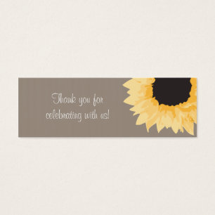 Sunflower Favour Tag