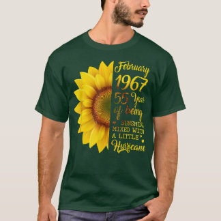 Sunflower February 1967 55 Years Of Being Sunshine T-Shirt