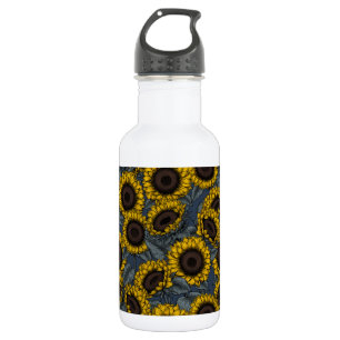 Sunflower field 2 532 ml water bottle