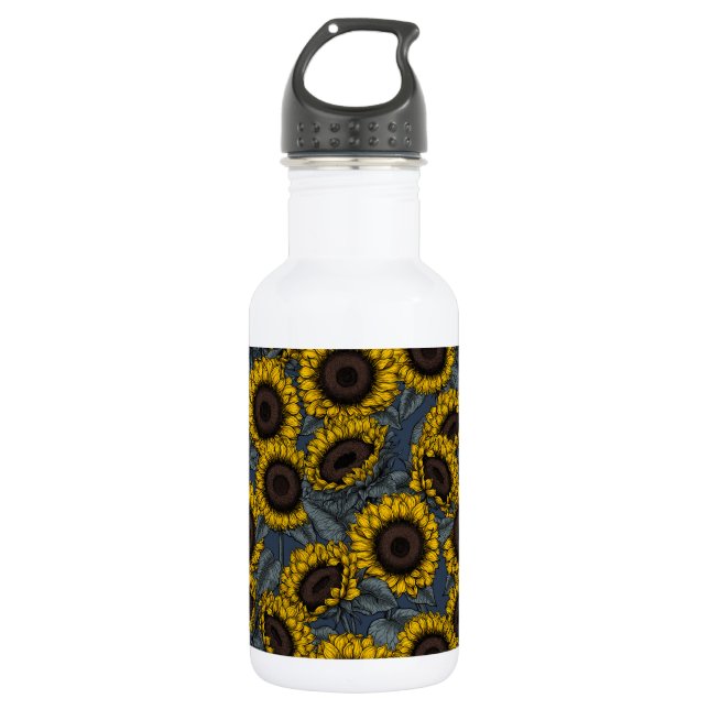 Sunflower field 2 532 ml water bottle (Front)