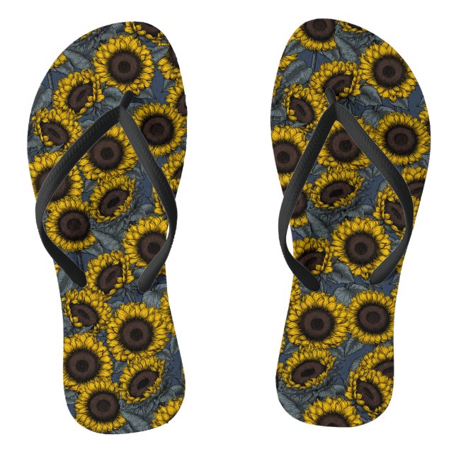 Sunflower field 2 jandals (Footbed)