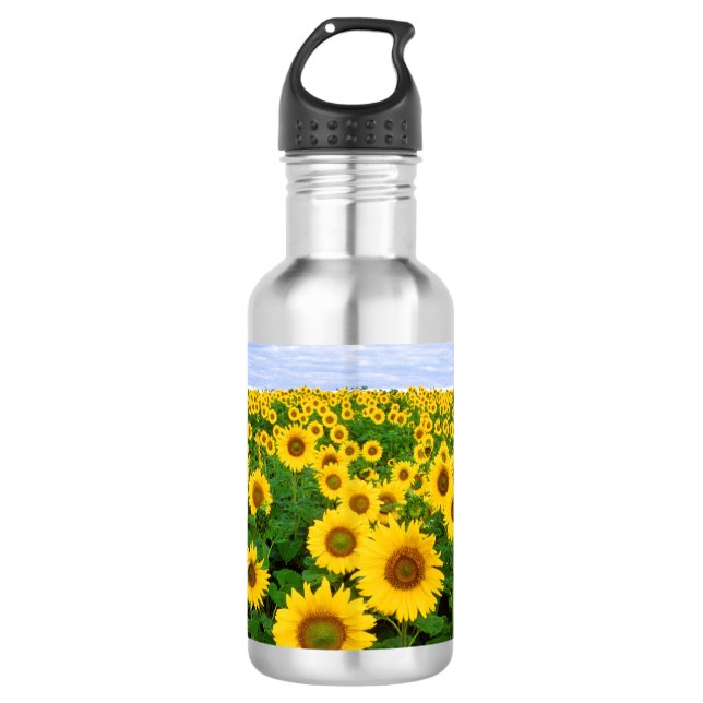 Sunflower Field 532 Ml Water Bottle (Front)