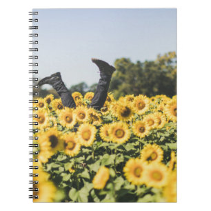 Sunflower field at daytime notebook