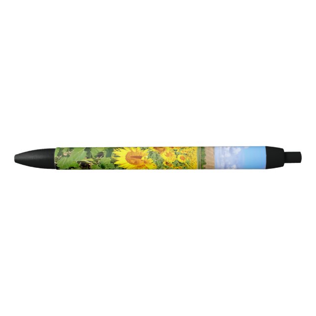 Sunflower field black ink pen (Front)