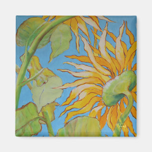 ''Sunflower Field'' by Bruce Tunis Magnet