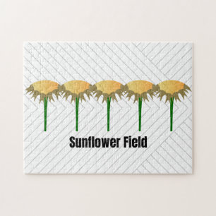 Sunflower Field Garden Art Jigsaw Puzzle