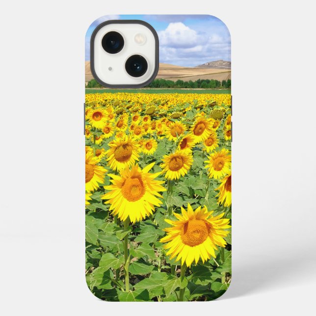 Sunflower field iPhone case (Back)
