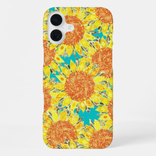 sunflower field iPhone 16 plus case