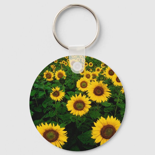 Sunflower Field Key Ring (Front)