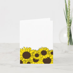 Sunflower Field Notecard