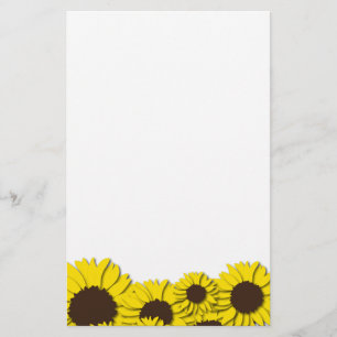 Sunflower Field Stationery