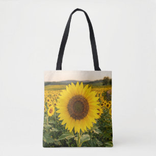 Sunflower Field Tote Bag