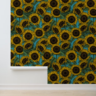 Sunflower field wallpaper